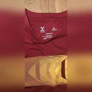 Xersion Big Boy Burgundy and Yellow Quick-Dri Tee